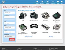 Tablet Screenshot of ecu-uk.com